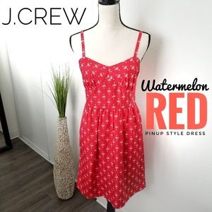 J.CREW Watermelon Red Dress